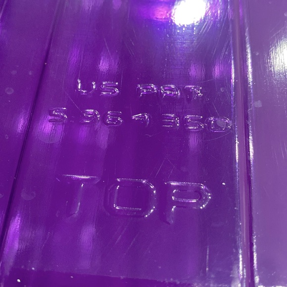 Neat Limited Edition Tinted Hot Purple Plastic Containers Bundle of 2 - Made USA - Picture 3 of 12